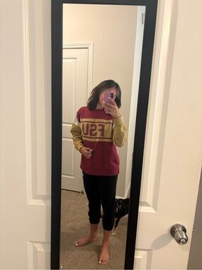FSU Crewneck Sweatshirt in Garnet and Gold